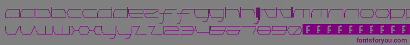 PinkHasGoneExtinctHairline Font – Purple Fonts on Gray Background