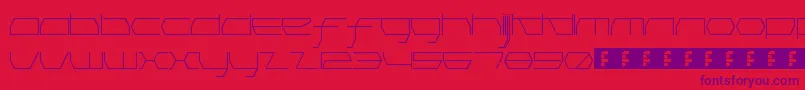 PinkHasGoneExtinctHairline Font – Purple Fonts on Red Background