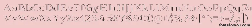 Sortefax026 Font – Black Fonts on Pink Background