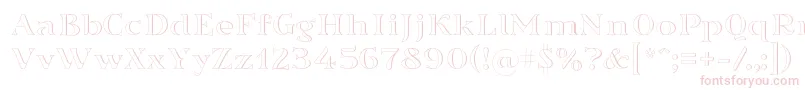 Sortefax026 Font – Pink Fonts on White Background