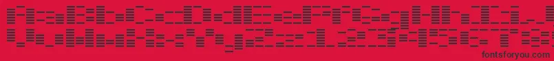 OtoChouha Font – Black Fonts on Red Background