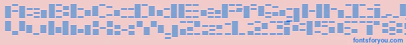 フォントOtoChouha – ピンクの背景に青い文字