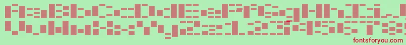 OtoChouha Font – Red Fonts on Green Background