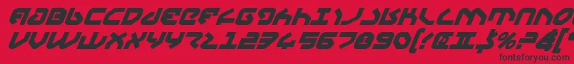 Yahrenv2bi Font – Black Fonts on Red Background