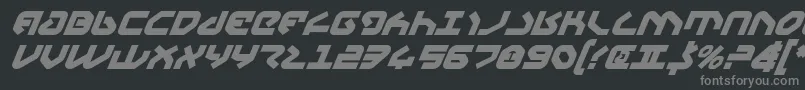 Шрифт Yahrenv2bi – серые шрифты на чёрном фоне