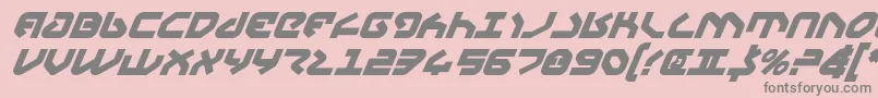 Yahrenv2bi Font – Gray Fonts on Pink Background