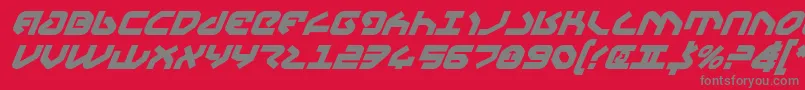 Шрифт Yahrenv2bi – серые шрифты на красном фоне