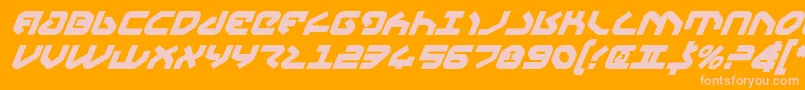 Yahrenv2bi Font – Pink Fonts on Orange Background