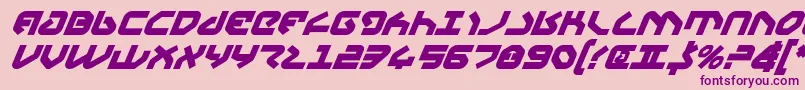 Yahrenv2bi-fontti – violetit fontit vaaleanpunaisella taustalla