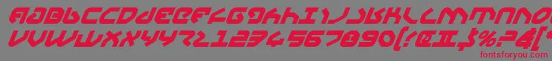 Шрифт Yahrenv2bi – красные шрифты на сером фоне