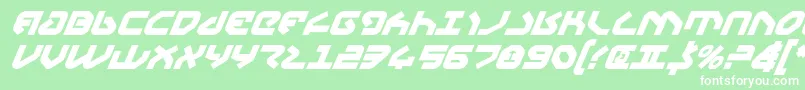 Yahrenv2bi Font – White Fonts on Green Background