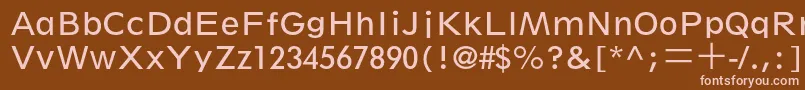 Шрифт SpartanltstdBookclass – розовые шрифты на коричневом фоне