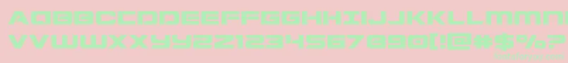 Stardusterexpand Font – Green Fonts on Pink Background