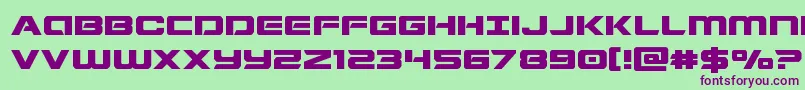 Stardusterexpand Font – Purple Fonts on Green Background