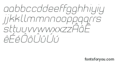 TypoStyleThinItalicDemo font – frisian Fonts