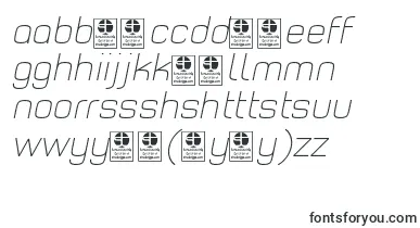 TypoStyleThinItalicDemo font – hausa Fonts