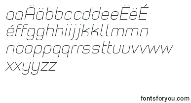 TypoStyleThinItalicDemo font – macedonian Fonts