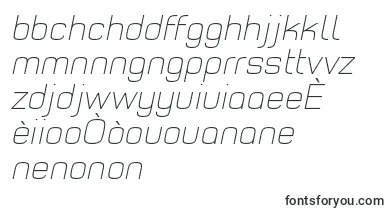 TypoStyleThinItalicDemo font – creole Fonts