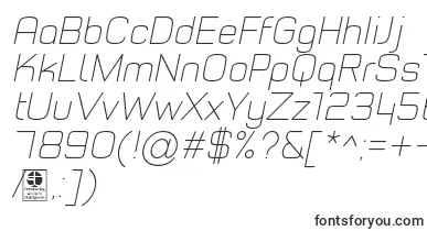 TypoStyleThinItalicDemo font – Old English Fonts