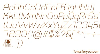TypoStyleThinItalicDemo font – Brown Fonts