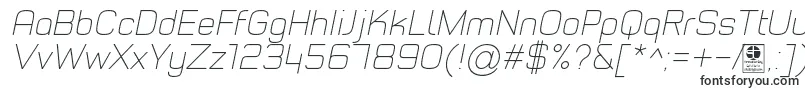 TypoStyleThinItalicDemo-fontti – Alkavat T:lla olevat fontit