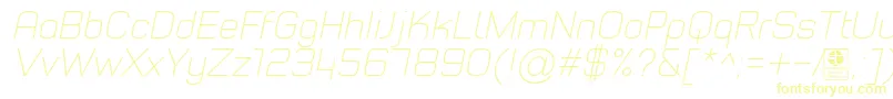 Подробнее о шрифте TypoStyleThinItalicDemo Шрифт TypoStyleThinItalicDemo – жёлтые шрифты
