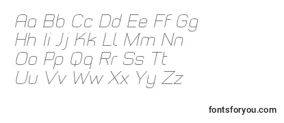 Обзор шрифта TypoStyleThinItalicDemo