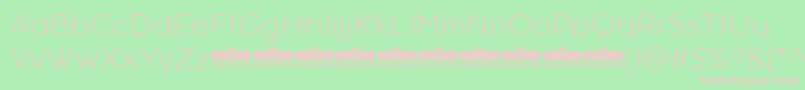 AristotelicaTextExtralightTrial-Schriftart – Rosa Schriften auf grünem Hintergrund