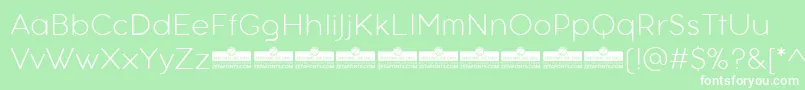 AristotelicaTextExtralightTrial Font – White Fonts on Green Background
