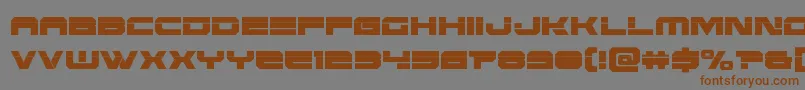 Eridanuscondlaser-Schriftart – Braune Schriften auf grauem Hintergrund