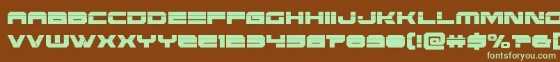 Шрифт Eridanuscondlaser – зелёные шрифты на коричневом фоне
