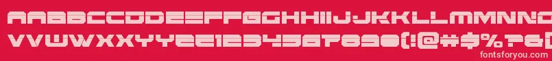 Eridanuscondlaser Font – Pink Fonts on Red Background