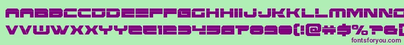 Eridanuscondlaser Font – Purple Fonts on Green Background