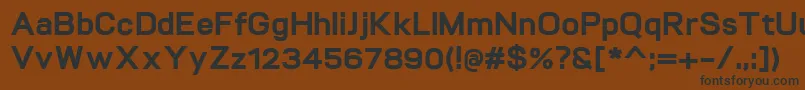 VitroExtrabold Font – Black Fonts on Brown Background