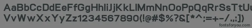 VitroExtrabold Font – Black Fonts on Gray Background