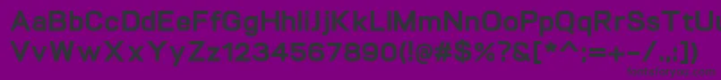 VitroExtrabold-fontti – mustat fontit violetilla taustalla