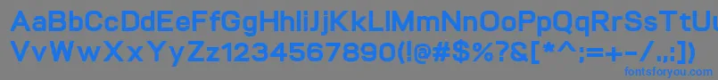 VitroExtrabold Font – Blue Fonts on Gray Background