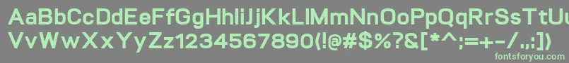 VitroExtrabold Font – Green Fonts on Gray Background