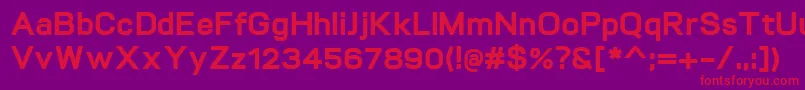 VitroExtrabold Font – Red Fonts on Purple Background