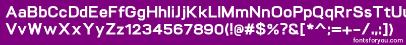 VitroExtrabold Font – White Fonts on Purple Background