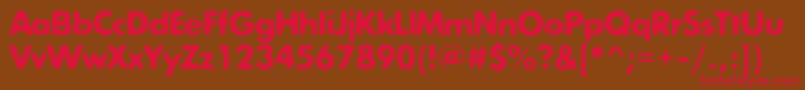 Exposurectwo Font – Red Fonts on Brown Background