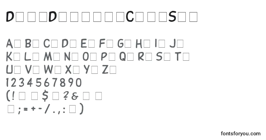 Czcionka DibsDisplayCapsSsi – alfabet, cyfry, specjalne znaki