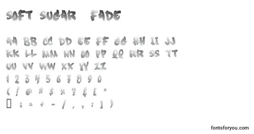 Schriftart Soft Sugar  Fade  – Alphabet, Zahlen, spezielle Symbole