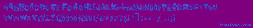 Шрифт Soft Sugar  Fade  – синие шрифты на фиолетовом фоне
