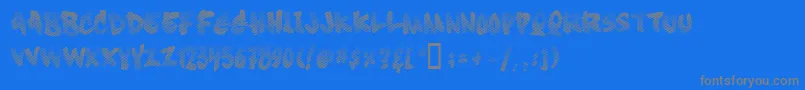 Шрифт Soft Sugar  Fade  – серые шрифты на синем фоне