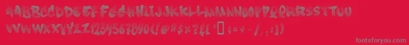 Soft Sugar  Fade  Font – Gray Fonts on Red Background