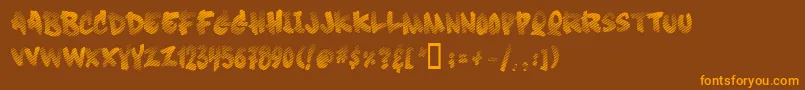 Шрифт Soft Sugar  Fade  – оранжевые шрифты на коричневом фоне