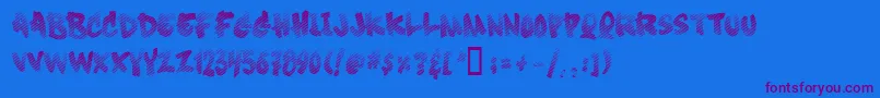 Шрифт Soft Sugar  Fade  – фиолетовые шрифты на синем фоне