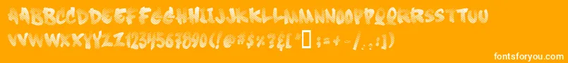Soft Sugar  Fade  Font – White Fonts on Orange Background