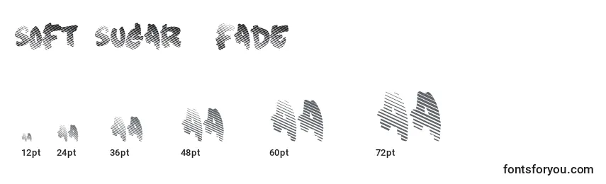 Tamanhos de fonte Soft Sugar  Fade 